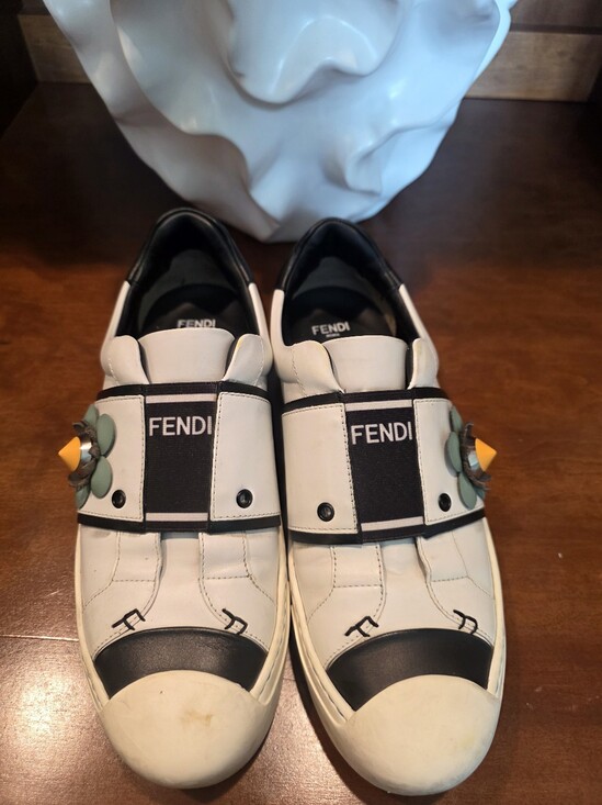 Fendi Shoes - Authentic Fendi Flowerland Slip-on Sneakers, EU 37/US 7